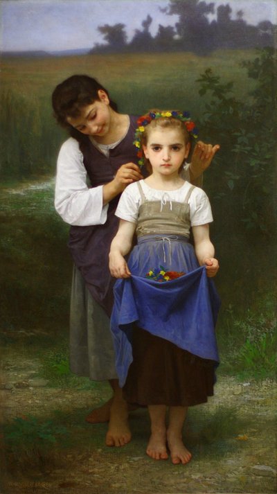 Couronne de Fleurs - William Adolphe Bouguereau